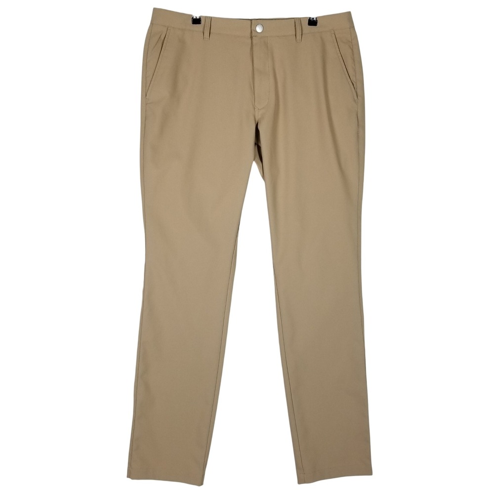 Bonobos Golf Pants Men 38x36 Khaki Athletic Fit Performance Trousers 17899-KH072